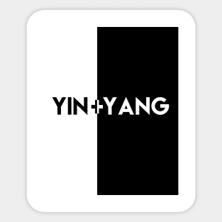 Yin and Yang Sticker